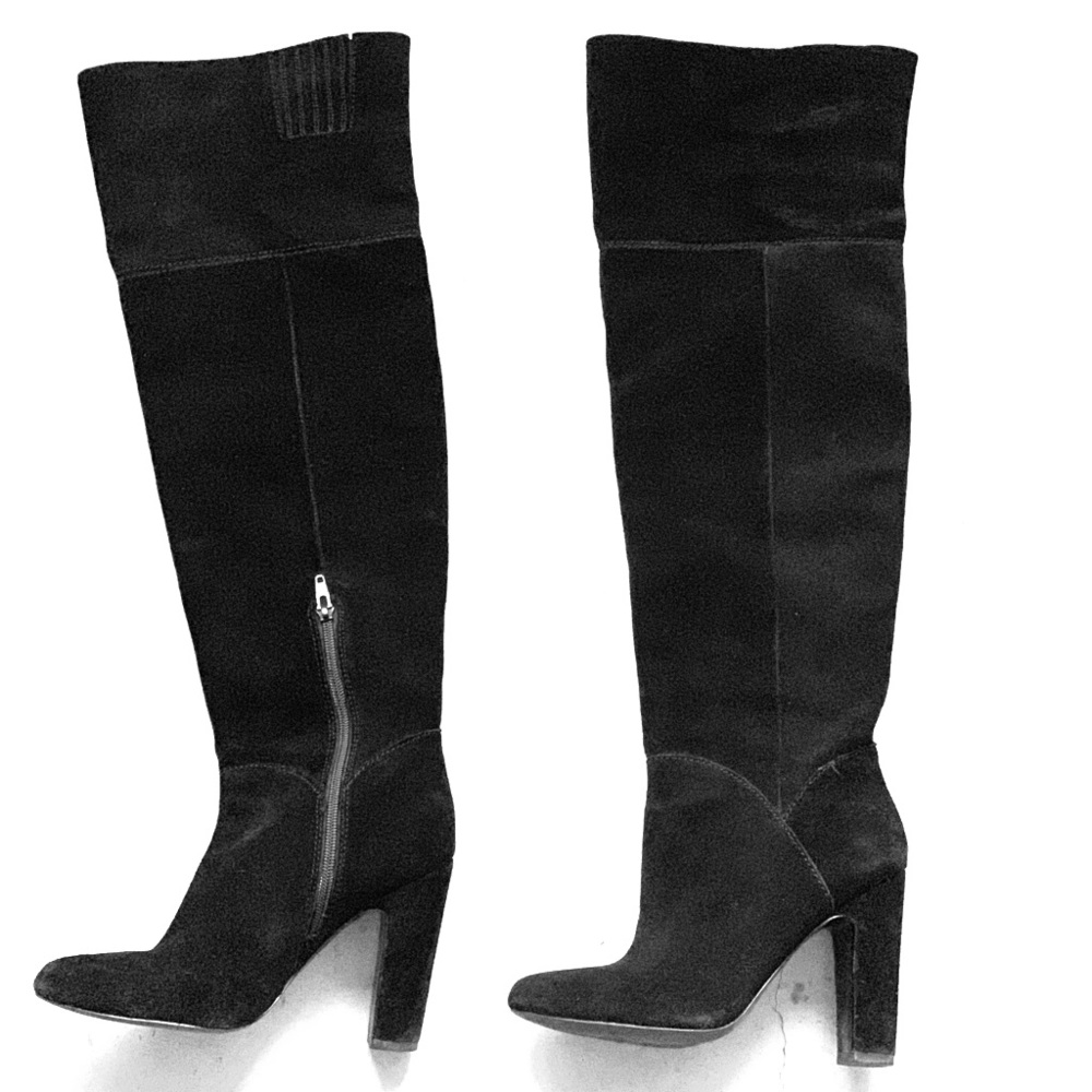 ALDO - Over The Knee Boots, Black Suede (7.5)